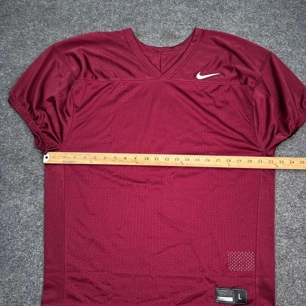 Nike Football Practice Jersey Mens Size Large‎ Red Athletic Sportswear Blank